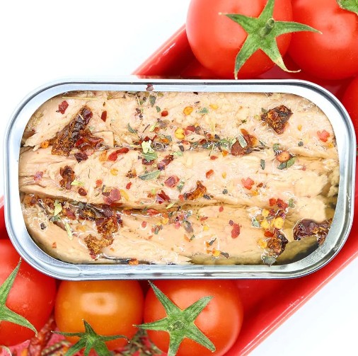 Conserva Filetes de atum com tomate seco, oregãos e piri-piri em azeite - Image 2