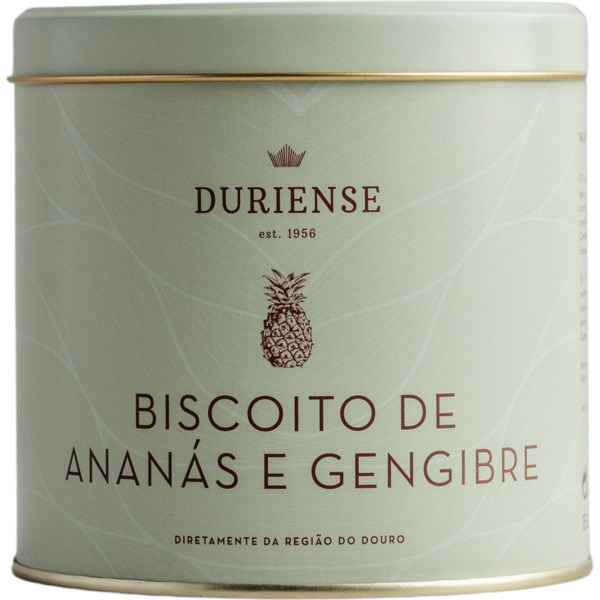 Biscoitos de Ananás e Gengibre lata 150 g Duriense